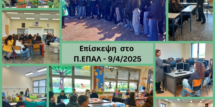 Επίσκεψη της Γ’ τάξης στο Πρότυπο ΕΠΑΛ